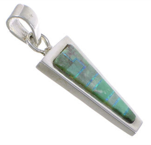 Varasite And Blue Opal Inlay Pendant EX43272